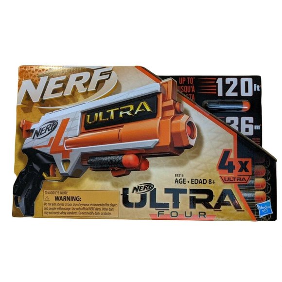 Nerf Other - Nerf Gun Ultra Four Dart Blaster ~ 4 Nerf Ultra Darts ~ Single-Shot Blasting NEW